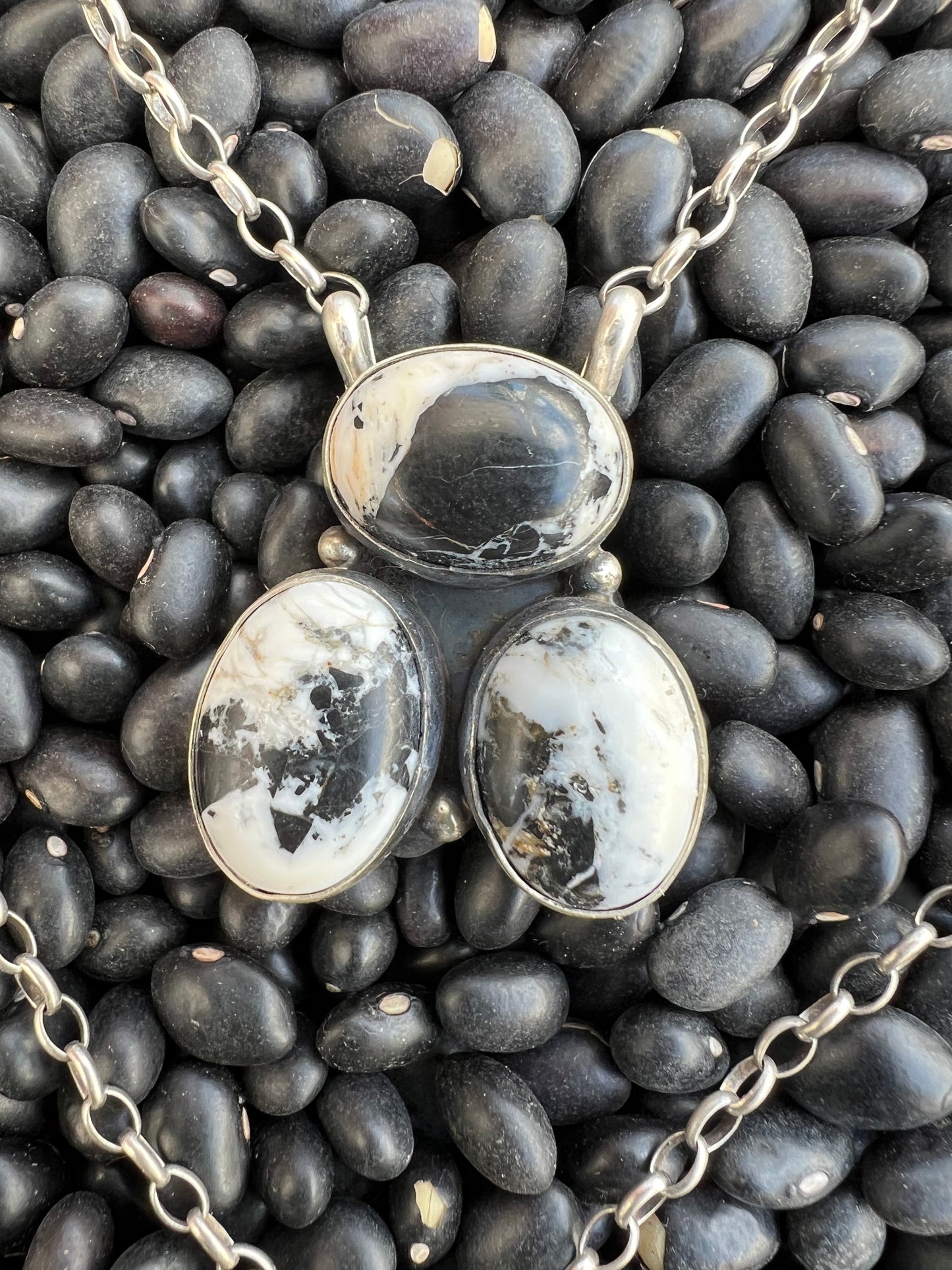 White Buffalo Triple Necklace