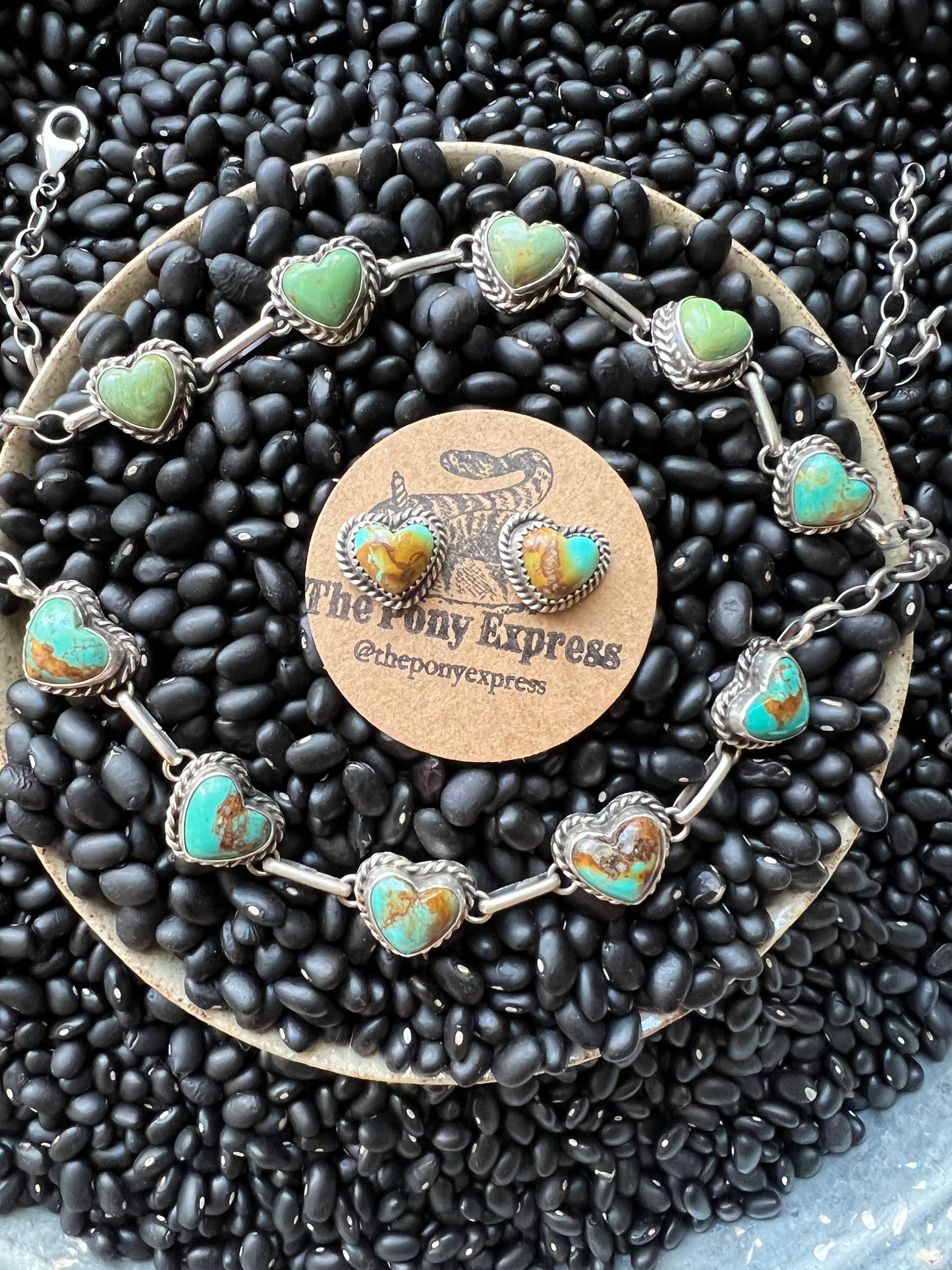 Turquoise Heart Choker