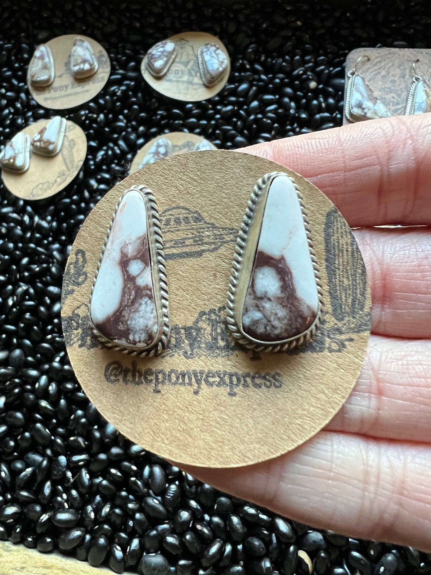 Large Stud Wild Horse Earrings