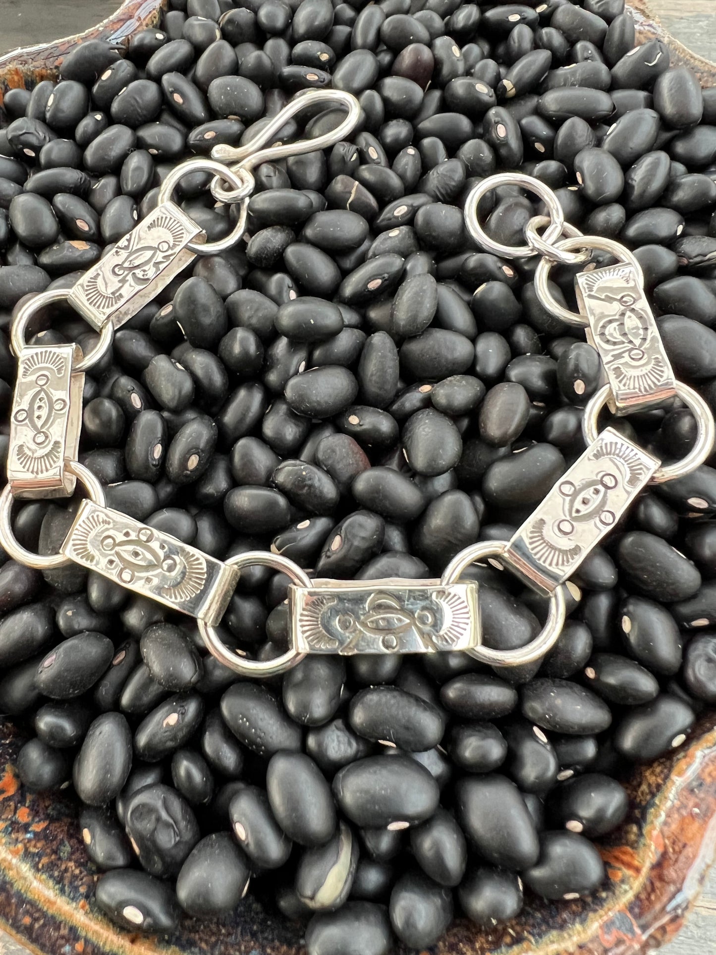 Hand Stamped Link Bracelet