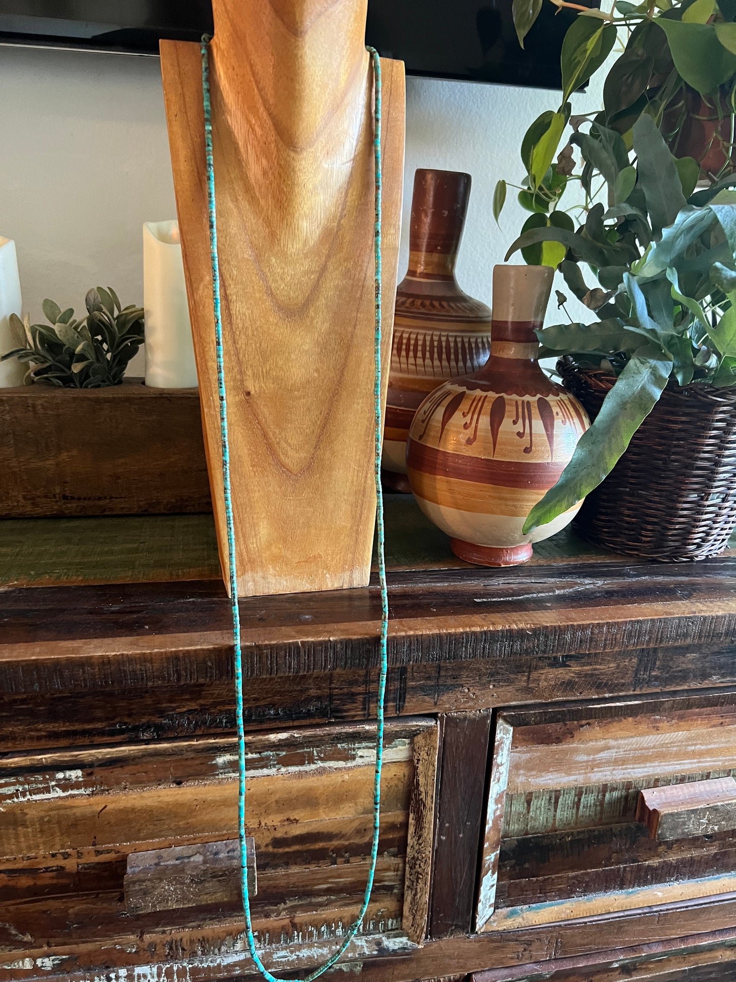 5 feet of Heshi Turquoise necklace