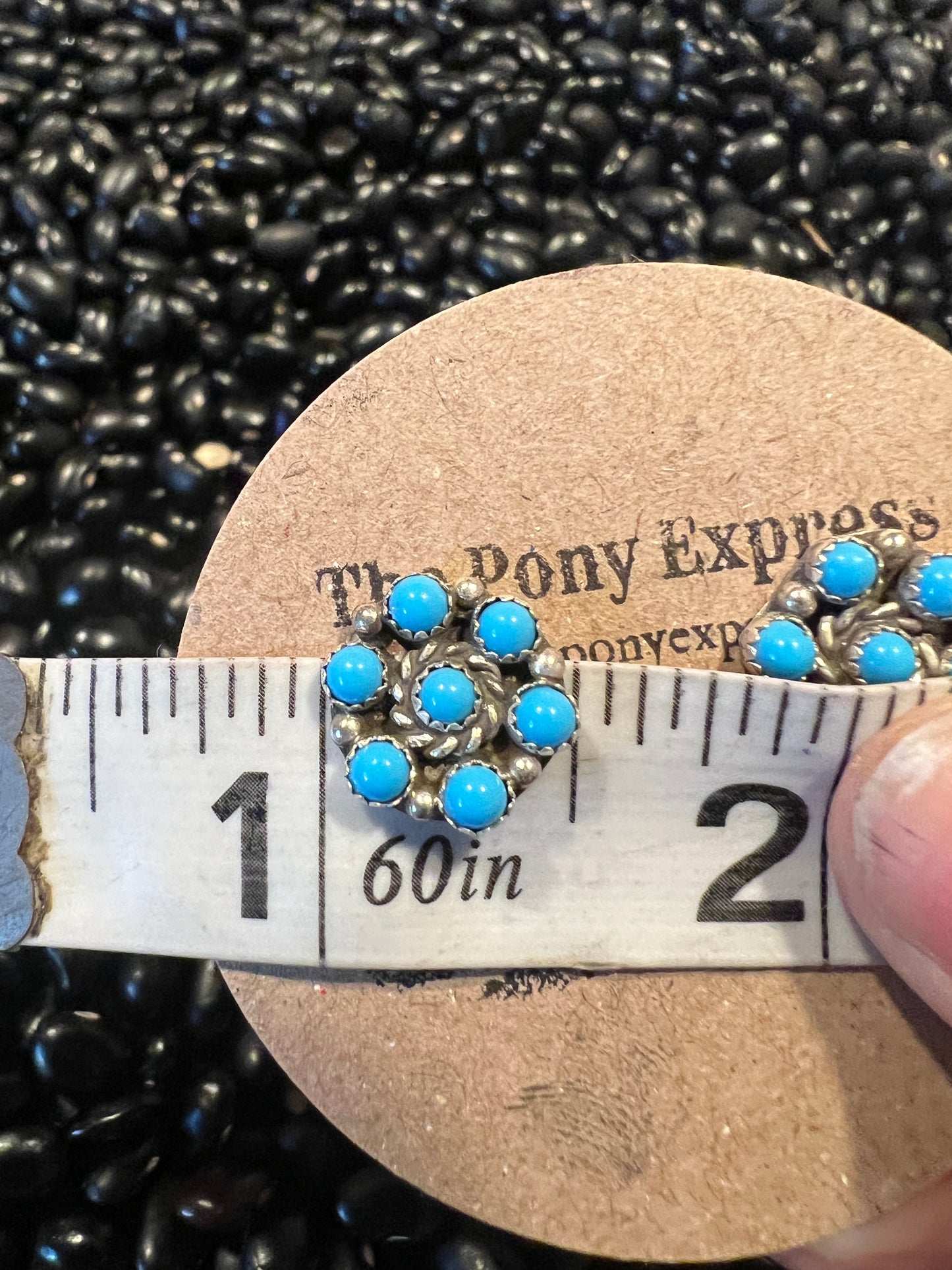 Daisy Duke Turquoise cluster stud earrings