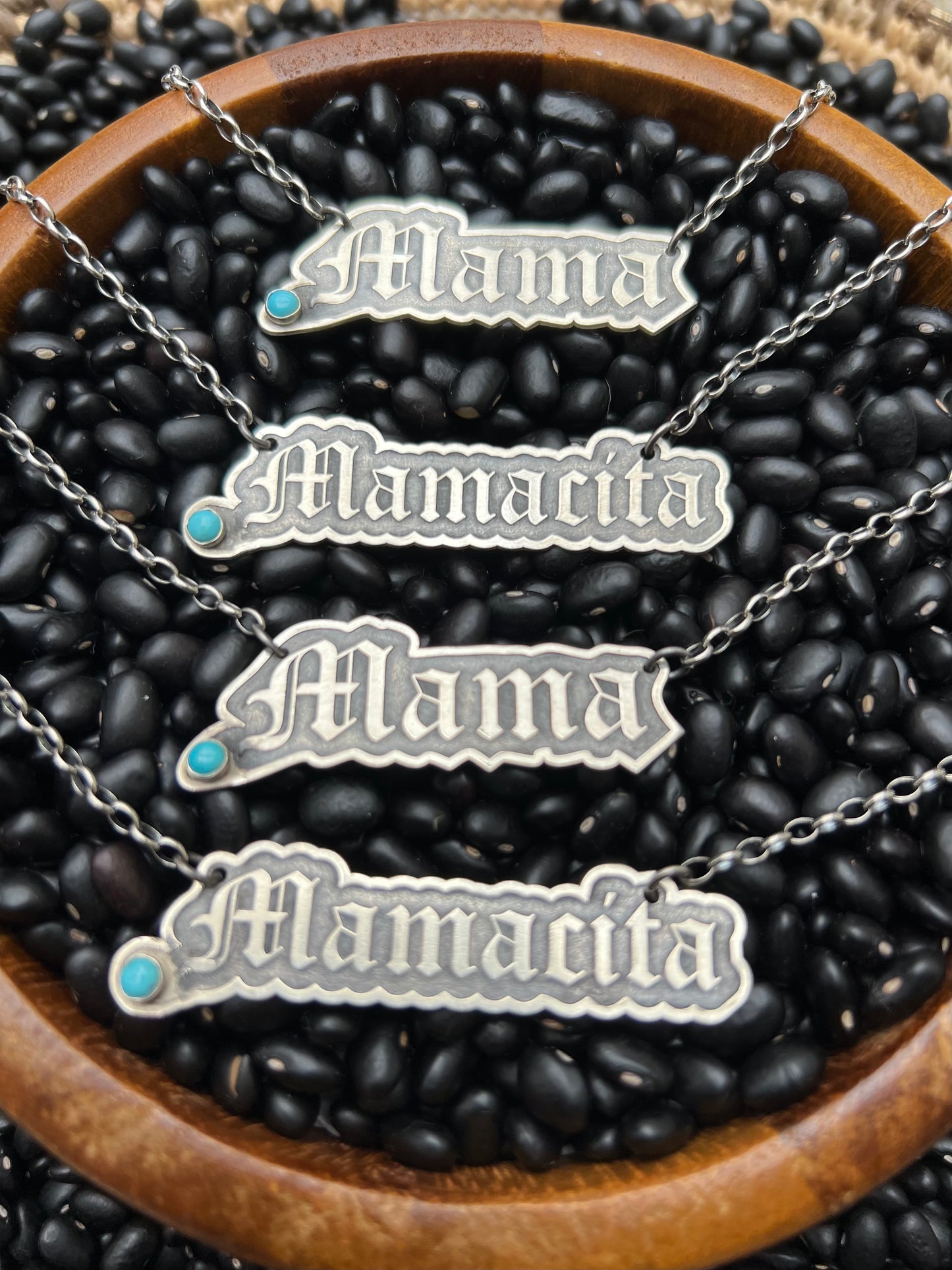 Mama Necklace Nameplate 18” sterling silver (Copy)